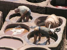  W dzielnicy garbarzy i farbiarzy skór praca wre od świtu