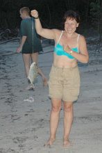 Pierwszy raz w życiu złowiłam rybę!