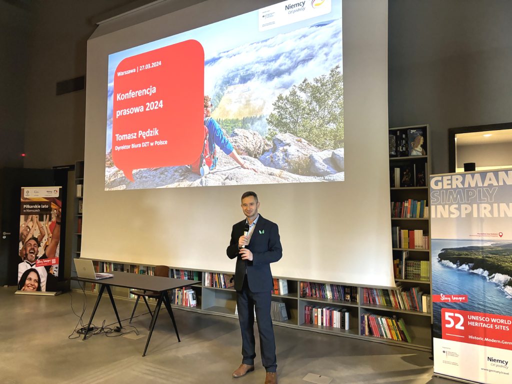Tomasz Pędzik, dyrektor przedstawicielstwa DZT w Warszawie prezentuje bilans roku 2023 i plany na rok 2024