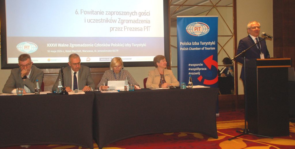 XXXVI Walne Zgromadzenie Polskiej Izby Turystyki - wystąpienie prezesa i prezydium obrad
