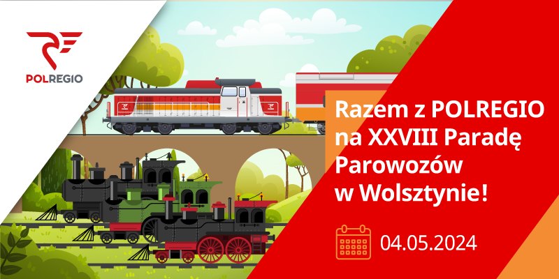 Plakat zapraszający na tegoroczną paradę parowozów w Wolsztynie