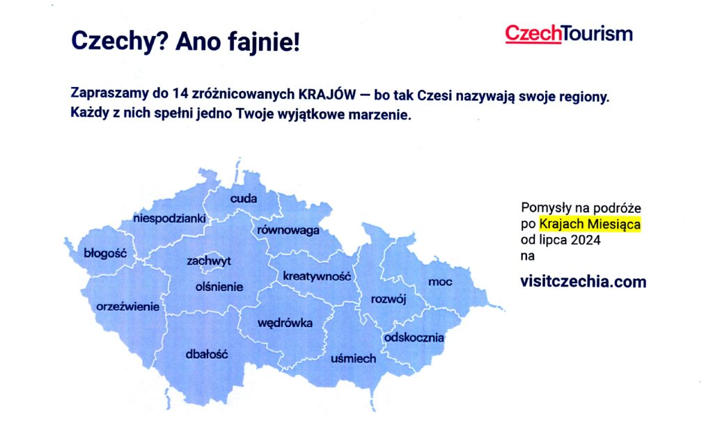 Okładka nowego programu promocji atrakcji turystycznych Czech