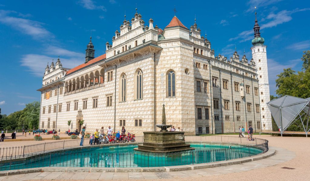 Widok pałacu w Litimyzszli w Czechach, w którym odbywają się koncerty Festiwalu Smetany