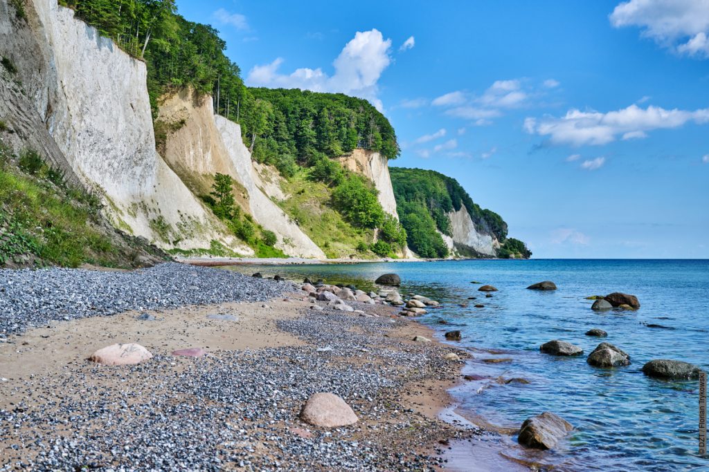 Niemcy. Sassnitz, skały kredowe