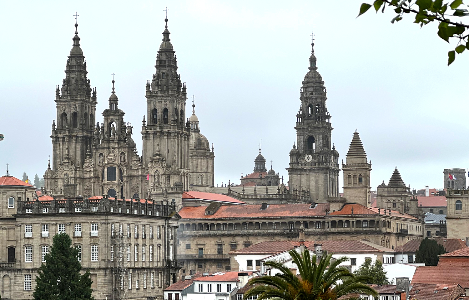 Santiago de Compostelo. Panorama Starówki z katedrą. Fot. Natalia Ilyina