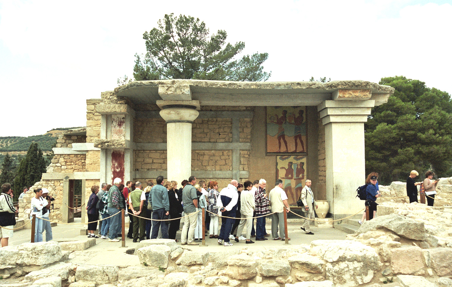 Kreta. W ruinach pałacu w Knossos. Fot. Cezary Rudziński
