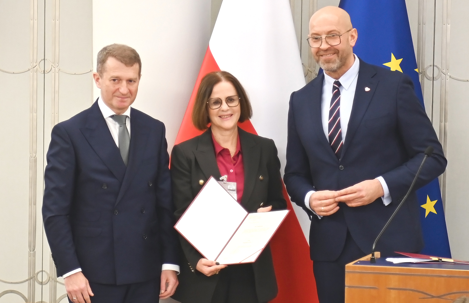 Wręczenie nominacji w Senacie.