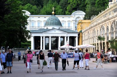 Marianske Lazne, deptak. Fot. Cezary Rudziński
