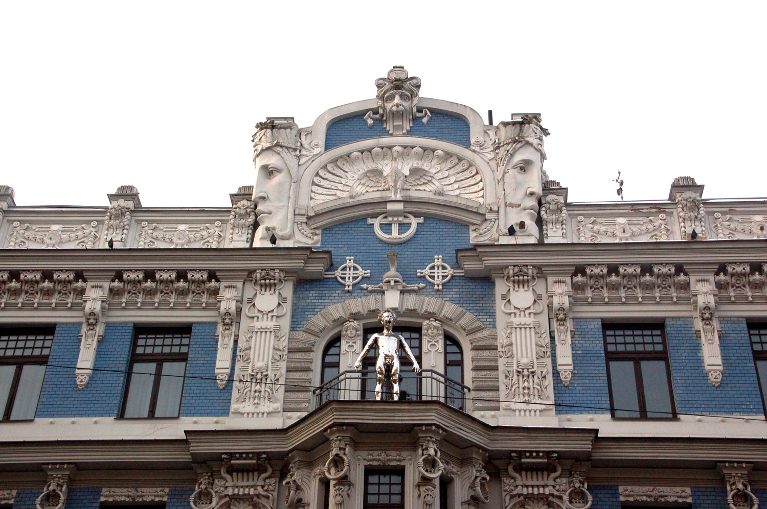 Wspaniała ryska architektura secesyjna. Fot. Cezary Rudziński