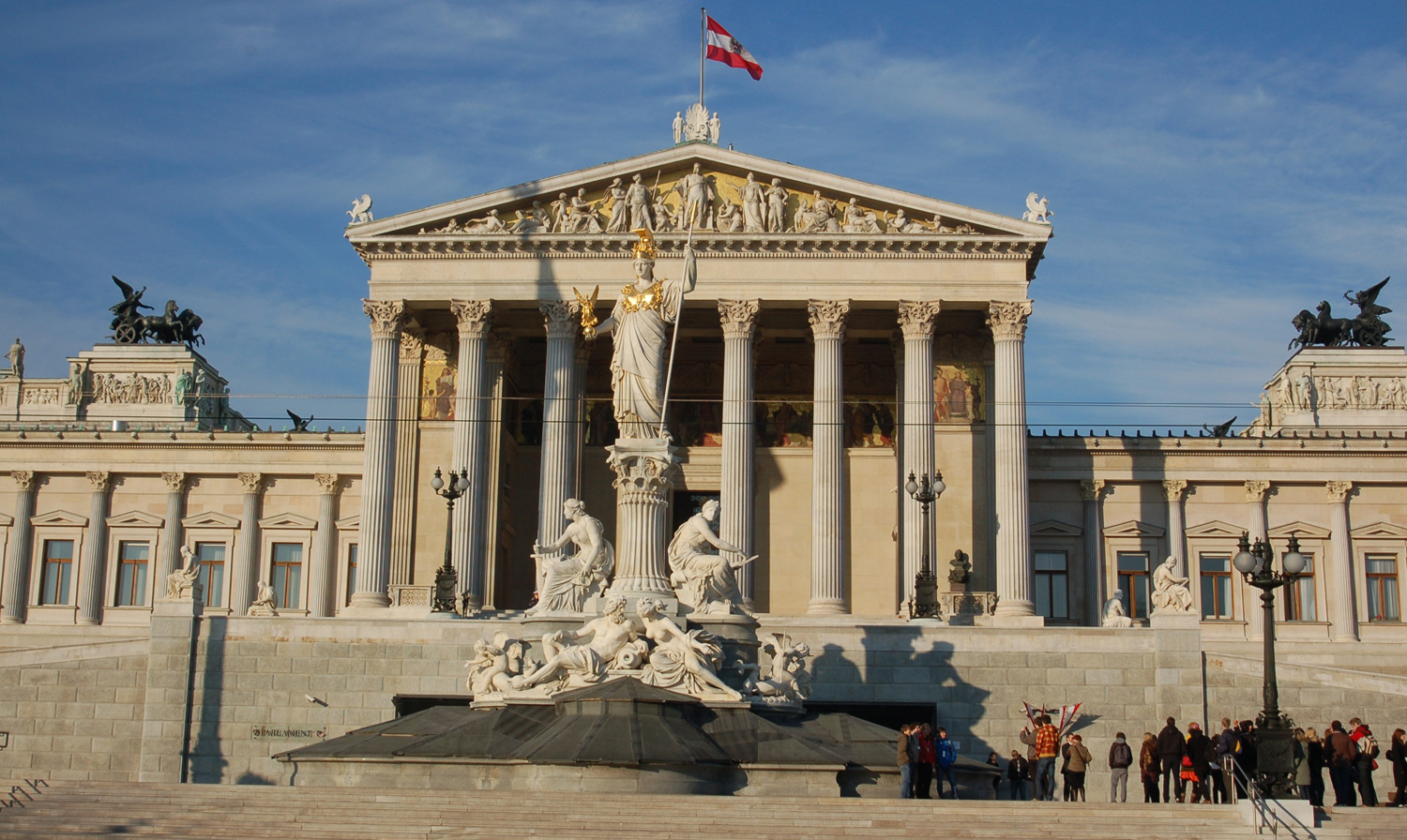 Wiedeń. Gmach Parlamentu. Fot. Cezary Rudziński