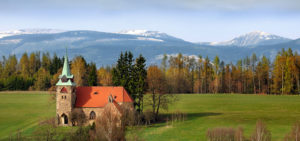 Karkonosze widok na Śniezke